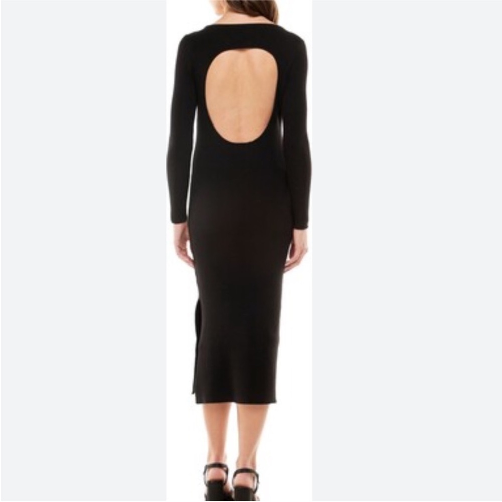🌼WAYF🌼 Black Long Sleeve Cut-Out Dress - Picture 11 of 13